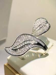 1 pieza Anillo con Charm de Circonita Cúbica para Mujer, Regalo del Día de San Valentín, Joyería para Boda y Aniversario - 1# - Ver 2