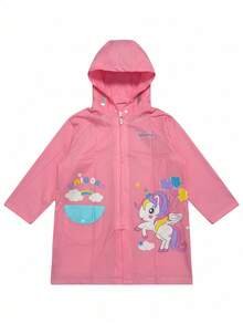 Waterproof Raincoat With Hood, Reusable Rain Poncho For Toddler Boys And Girls, Suitable For Halloween, Christmas, New Year, 2 Years Old