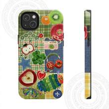 Cute Caterpillar Phone Case – Y2K Aesthetic Collage With Fruit, Butterfly, Clover & Heart Stickers – Kawaii Cartoon Vintage Retro Style Protective Cover For IPhone & , Fun Gift For Him & Her - 混合色1 - 查看 2