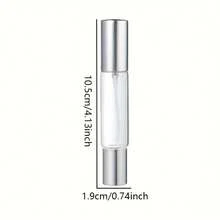 2pcs 0.34oz Dual-Use Perfume Spray Bottles With Roller Ball - Transparent Glass, Easy To Fill And Portable, Suitable For Travel And Office Essentials, Contains Fragrance And Skincare Spray|   Travel Accessories|   Reusable Sprayer Set - Gold - View 9