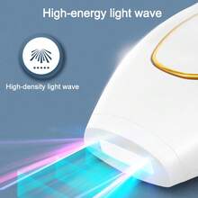 1台脉冲光激光脱毛仪，女士专用，5档可调，50万次闪光，专业无痛永久脱毛，家用IPL脱毛仪，适用于身体、比基尼线和私密部位。