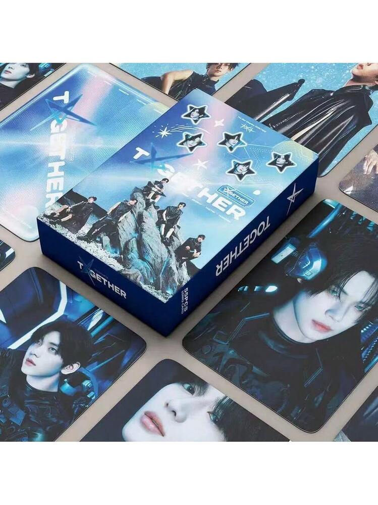 55pcs TXT Boyband Mini Album - LOMO Card Set, Colorful Photo