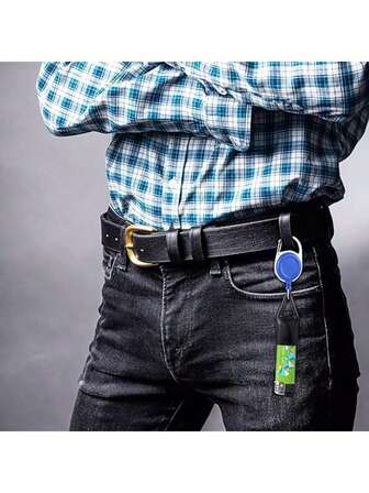 1/10pcs Retractable Lighter Holder Keychain, With Clip, Classic Lighter Case, Convenient & Practical (Black)