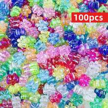 Yiwu Qiyou Accessories Co., LTD 100颗/包 7毫米 AB彩亚克力花珠，混合糖果色，带彩虹隔珠，适合制作手链、项链、DIY工艺品 - 彩色 - 查看 1