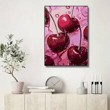 1 sztuka DIY Diamentowy obraz – Wiśnia owocowa, pełne wiercenie, dekoracja domu, 11,8*15,7 cala/30*40 cm - Wielokolorowe - Zobacz 4