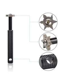 1 Set Premium Golf Club Groove Sharpener And Cleaner - Perfect For Sharpening And Cleaning Grooves, Improve Your Game - Includes 6 Interchangeable Sharpening Heads And Protective Case - Multicolor - View 8