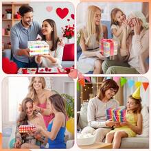 NUOWEI 6 Hojas Papel de Regalo, 50 x 70cm Plegable Embalaje De Caja De Regalo Regalo Papel, papel para Envolver Es Adecuado Para Regalos De Cumpleaños, regalos De Aniversario, Regalos De Graduación PNTU - Regular - Ver 7