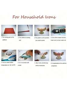 6pcs 80s/90s Retro Iron-On Transfer Set For DIY Clothing - A-Level Washable T-Shirts Thermal Stickers With Airbrush Style Patches Applique OpeOpen In New Tab. - Nhiều màu - Xem 3