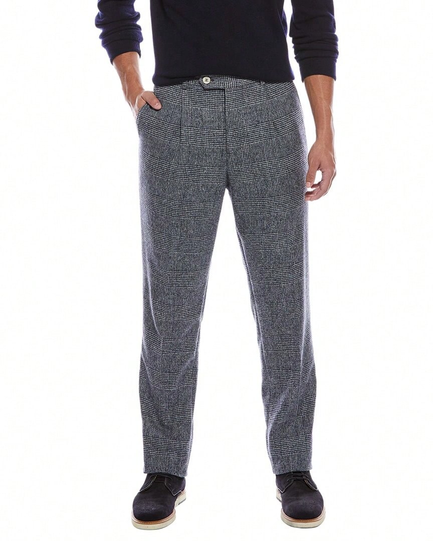 Brunello Cucinelli Pleated Leisure Fit Alpaca & Wool-Blend Pant - Nhiều màu - Xem 1