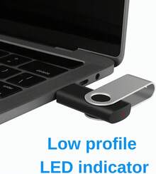 Enfain Unidad Flash USB de 4 GB, Paquete de 5 Unidades de Memoria, Unidades de Salto, Negro/Azul/Blanco/Rojo/Verde (4 GB, Multicolor, 5 Unidades) - Negro - - Ver 7