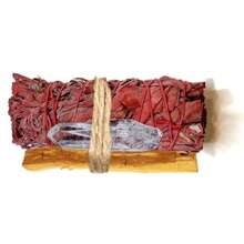 Smudging Kit- White Sage, Palo Santo & Clear Crystal Sticks - Ideal For Yoga & Home Cleaning - Multicolor - View 7