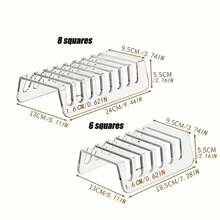 1pc Eyeshadow Palette Makeup Storage Box, Transparent Cosmetic Organizer, Suitable For Vanity, Dresser, Bathroom Countertop, Cabinet, 7 Compartments, Room, Home, Bedroom, Bathroom, House, Pink Room, Living Room Decor, Travel Essentials, Gift Bag, For Mom, Dad, Men, Friends, Teachers, Birthday, Wedding, Desk, Shelf, Accessories, Gift Box, Fun Gift, Storage - Clear - View 6