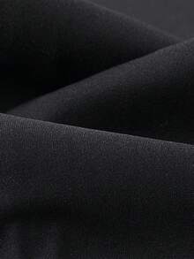 女士夏季休闲喇叭裤，侧拉链设计，适合健身、日常穿着和户外活动 - 黑色 - 查看 7