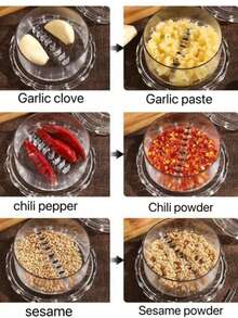 1 cái dụng cụ ép tỏi bằng thép không gỉ, dùng để băm nhỏ tỏi, nghiền tỏi, thái tỏi, tay cầm tiện dụng, thích hợp cho rau củ, trái cây, nấu ăn, làm salad, trang trí, bảo quản, tiệc tùng, sinh nhật, dụng cụ nhà bếp thiết yếu (Màu/kiểu ngẫu nhiên) - màu đen - Xem 11