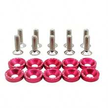 20pcs (10 Sets) M6 X 20 Aluminum Car Modification Spacer Plate Bolts, Car Decoration - Multicolor - View 9