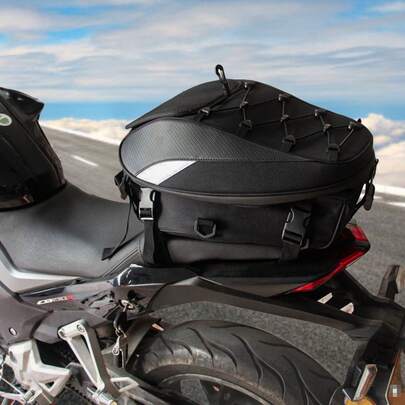 Upgrade Your Motorcycle With A Waterproof Dual-Purpose Backpack And Seat Pack - Perfect For Storing Helmet And Luggage!