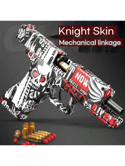 1 Stück super beliebte 3 Stil Graffiti Spielzeugpistole, Straßen Graffiti Spielzeuggewehr, Innen-/Außenbereich Kampfspielzeuggewehr, CS Battle Requisite, Softgeschoss Lade- und Auswurfspielzeuggewehr, geeignet für 14+ Teenager, Geschenk für Männer, Geburtstag, Weihnachten