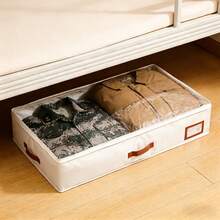 可折叠床底收纳整理箱，多功能收纳盒，可存放毯子、床裙、被子、枕头和衣物 - 劳动节节省空间方案，床底收纳 - 彩色 - 查看 8