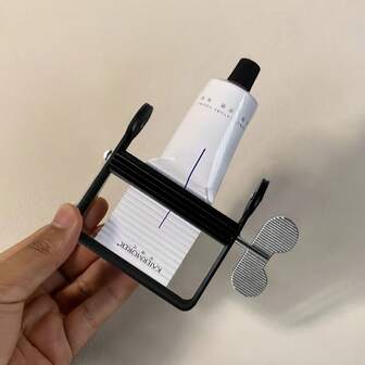 1pc Aluminum Toothpaste Squeezer, Prevent Toothpaste Waste, Essential For Back To School, Travel & Vacation, Women's Hair Accessories, Hairstylist Tools, Hair Dryer, Hair Care Products, Hair Accessories, Hair Styling Tools, Hair Care Products, Hair Styling Tools, Hair Care, Curling Brush