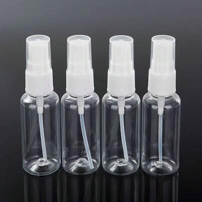 4个30毫升可重复灌装喷雾瓶，便携式可重复使用细雾喷雾器，旅行装化妆品样品喷雾容器