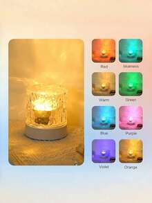 16-Color RGB Aurora Projection Night Light - Plug-In USB, Button Control To Switch Colors, Realistic Aurora Simulation, Suitable For Bedroom, Sleep Aid, Decorative Room (No Installation Required) - Multicolor - View 6