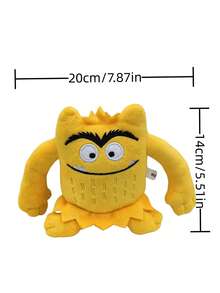 7 Peças Brinquedos de Pelúcia Monstros Coloridos em Estilo Cartoon, Bonecas de Monstrinhos com Expressões Engraçadas, Brinquedos de Pelúcia de Animais, Presente de Aniversário para Crianças, Decoração de Natal e Feriados - Multicolorido - Visão 9