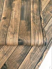 This Brown-Yellow Coffee-Colored Wood Grain Wallpaper Is An Ideal Choice For Creating A Retro-Style Wall Decor. It Can Perfectly Match Various Furniture And Decorative Styles, And Is Very Suitable For Home Decoration. - Coffee Brown - View 3