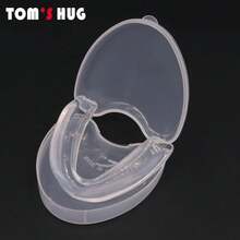 Sports Mouth Guard Boxing Sanda Karate Taekwondo Fighting Game Training Anti-Molar Protect Basketball Football Stereotype Safety - 藍色有盒 - 查看 3