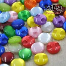 15/30/50/100Pcs Of Clothing Candy-Colored Buttons Shirt Button Sewing DIY Crafts - Multicolor - View 14