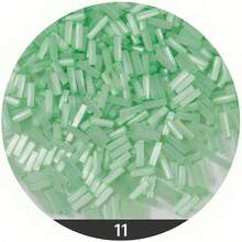 30g-600 perles de rocaille, 20 options de couleurs, perles de verre en tube de 2x6 mm, perles de riz en forme de tube torsadé, perles de pierre de soleil, perles de cristal, perles d'œil de chat synthétiques, pierres d'énergie, perles entretoise lâches, convient pour la fabrication de boucles d'oreilles, bracelets, colliers et bijoux DIY - 2 x 6 mm - 600 pièces - Voir 10