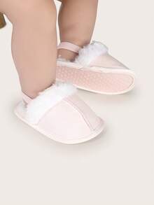 Sandalias de niña para primavera y verano, pantuflas de peluche para bebés de 1 año, antichoque, zapatos de bebé lindos y cómodos - Rosa - Ver 3