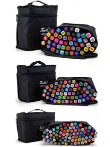 12/24/36/48/60/80 Colors Dual Tip Professional Marker Pen Set - Versatile Brush Pens For Painting, Sketching, Cardboard Comic Design - Unleash Your Artistic Talent - Multicolor - View 4