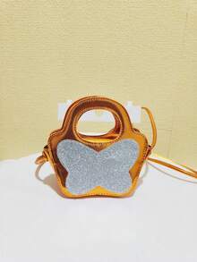 New Sequin Butterfly Girls' Crossbody Bag, Holiday Gift, Fashion Mini Handbag, Princess Style Coin Purse For Little Girls - one-size - View 14