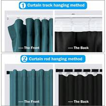 Room Divider Curtains Ceiling Track Curtains W 8.3ft * H 7ft Blue - Blue - View 3
