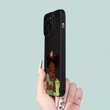 An Elegant And Creative Summer-Themed Frosted Anti-Drop Phone Case Featuring A Cartoon Frog And Princess Design, Suitable For Iphone 16, 15, 14, 13, 12, 11 Series, As Well As 7, 8, SE, X, XR, XSMAX, 7P, And 8P. A Perfect Gift For Holidays, Birthdays, Or Surprises For Friends And Family.,Suitable For IPhone17 Air - 黑色 - 查看 7