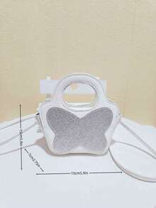 New Sequin Butterfly Girls' Crossbody Bag, Holiday Gift, Fashion Mini Handbag, Princess Style Coin Purse For Little Girls - one-size - View 11