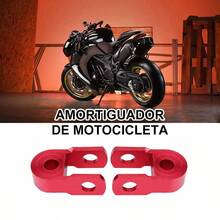 Aumentos de Amortiguador de Colores para Motocicleta - Elevadores Traseros en Aleación de Aluminio Anodizado, Duraderos y Universales - azul - Ver 3