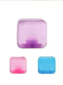 1pc Sensory Squeeze Nice Cube Toys - Stress Cube Ooze Stress Ball, Handheld Desktop Toy To Reduce Anxiety, Suitable For Classroom, Outdoor, Office Decompression Anytime, Perfect For Desktop Decor, Class Prizes, Party Favors And Holiday Gifts! - Squishy Toy(Random Style Color) - Multicolor - View 3