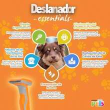 Fancy Pets Deslanador Curvo para Perros CH, Cuchilla Metálica Fina, Ergonómico para Pelo Medio y Largo, Eliminación Suave de Pelo Muerto y Prevención de Nudos, 16 cm(Mediano) - Multicolor - Ver 8