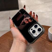 Funda de Teléfono con Tema de Anime que Presenta una Chica de Crepúsculo a la Moda, Compatible con los Modelos de 17, 16E, 16, 15, 14, 13, 12, 11, Pro, Max, Plus. Tiene un acabado mate y está diseñado para prevenir caídas. - Negro - Ver 6