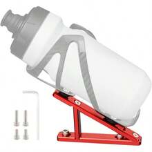 Bottle Cage Adapter, Adjustable Folding Bike Bottle Cage Mount, Cycling Equipment Aluminum Alloy Bicycles Accessories Mountain Biking Road Mountain Biking Commuting Outdoor Sports Touring - Rojo - Ver 1