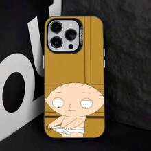 Funda de teléfono F-Family f-Funny Guy compatible con  17,16,15,14,13,12,11,Pro,Max,Plus,E,Air,Mini, cubierta negra de TPU compatible con funda  17 pro max, funda  17 pro, funda  17, funda  16 pro max, funda  17 pro max - Z1 - Ver 12