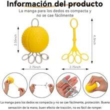 Manos y antebrazo fortalecedores para entrenamiento de fuerza de agarre - amarillo - Ver 6