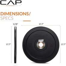 Goma de parachoques para barra en múltiples opciones en el contexto de  en el deporte - Negro - - Ver 7