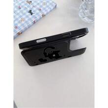 1 Pc Funda de Cartera de Cuero de Lujo y Duradera con Patrón de Gatito de Dibujos Animados Compatible con iPhone 16e 16 15 14 13 12 11 Pro Max SE X XR XS Max 8 7 6 6S Plus, Funda con Ranura para Tarjeta de Crédito y Soporte, Funda de Teléfono a Prueba de Golpes. - Negro - Ver 1