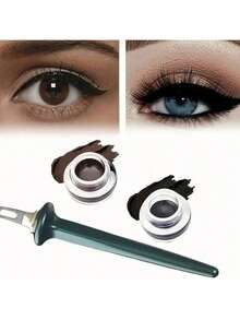 Reusable Silicone Eyeliner Brush Tool - Easy No-Skip, Smooth Glide, Soft-Flex Design - Perfect For Precise Eye Makeup Application - Multicolor - View 6