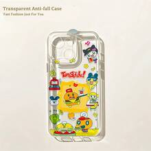 Fundas Transparentes de TPU Suave con Diseño de Hamburguesa Japonesa para iPhone 16e, 16, 15, 14, 13, 12 Pro Max, X, XR, XS MAX, 8 y 7 Plus - Estuche Electrónico para Mascotas - Color 1 - Ver 5
