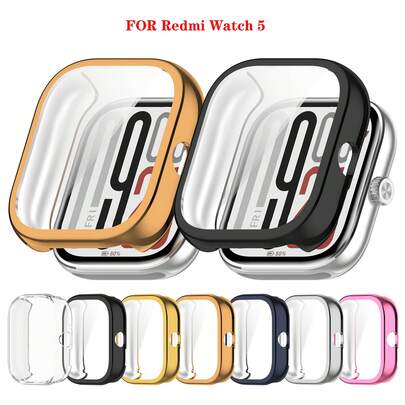 1pc Soft TPU Watch Protective Case, Compatible With Xiaomi Redmi Watch 5/Redmi Watch 4/Redmi Watch 5 Active/Redmi Watch 5 Lite/Redmi Watch 3/Redmi Watch 3 Lite/Active. Made Of TPU Material, Soft And Lightweight, Impact-Resistant And Durable, Suitable For All Users. Includes 1 Protective Case Only, With Electroplated Finish.