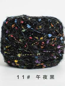 Süße Bonbon-Farbige Chunky-Garn zum Häkeln - 100g Funkelnde Regenbogen Mohair-Mischung, DIY Handstrickerei für Geschenke, Heimdekoration, Schals, Taschen, Puppen - Verschiedenfarbig - Übersicht 5