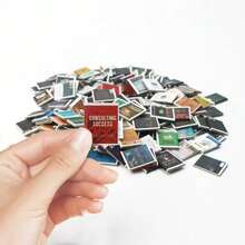 1:12 Scale Mini Collectible Bookshelf (With 60 Mini Books) - Compact Plastic Display Rack With Multiple Compartments, Ideal For Mini Novels, Indoor/Outdoor Decor, White, Collectable Display Rack | Plastic Structure *Miniature Scene Accessory Mini Book Doll House DIY Dollhouse Furniture BJD Scene Photography Props Comic Books - Multicolor - View 9